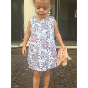 Petritas Childrens Chic Arabesque Jewel Toned Sleeveless Dress Size 12Y